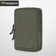 IDOGEAR Tactical Utility Pouch MOLLE EDC Multi-function Sundries Bag Tactical Vest Back Panel Pouch 