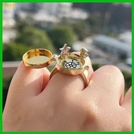 Yuf BFF Ring Live Mouth Can Be Opened Retro Ring Personality for Creative Hand Jewel
