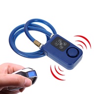 (ZKTI) Cycling Security Lock Wireless Remote Control Anti-Theft Vibration Alarm Lock Electric Motorc