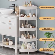 Bathroom Organizer Rack Bathroom Corner Shelf with Wheel Bedroom Toiletries Organizer