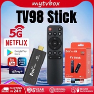 TV98 Smart TV Stick 4K 5G WIFI TV Stick 16gb Ram 256gb Rom  Android 12.0 TV Stick Unlock Android Google Assistant Chromecast Netflix Global English Version