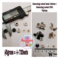 5gross 10mm iron snap Button / snap Button 230