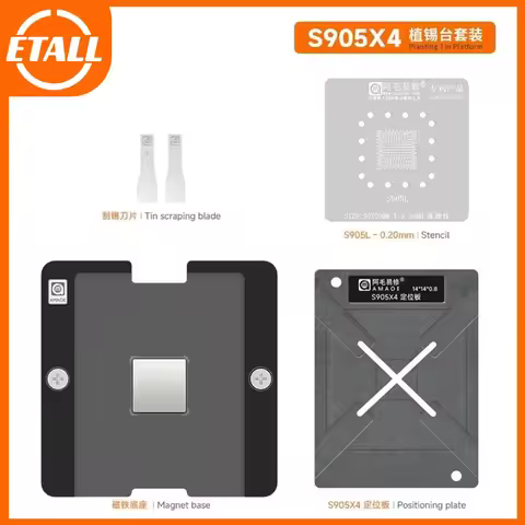 Amaoe S905X4 Tin Planting Platform For Amlogic S905L/905Z Smart TV Box Main Control Chip BGA Reablli