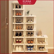 IKEA Plastic Shoe Rack Murah Rak Kasut Bertutup Modern Stackable Shoes Storage Rack Shoe Rak Kasut鞋架