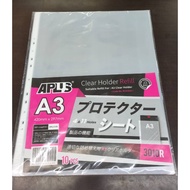 Aplus A3 11 Hole Sheet Protector / Document Protector Refill (3010R)