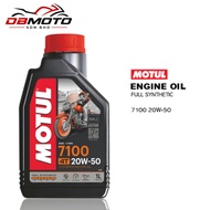 MOTUL 7100 20W-50 4T 1L 1 Litre 100% Full Synthetic 20W 50 Engine Oil Motor Oil Motorbike Motorcycle