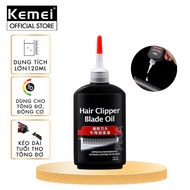 Dầu tra lưỡi tông đơ Kemei 120ml giúp làm mát lưỡi động cơ hoạt động tốt bảo vệ lưỡi chống gỉ sét ké