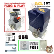 AGL AC 19T SLIDING 1500KG ( FULL SET WITHOUT GEAR RACK )   AUTOGATE SYSTEM AUTO GATE MOTOR 2CH 433MHZ