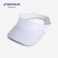 Decathlon Tennis Visor Tv 100 56 Cm Open Head Hat 100 Size 56 Cm.-White