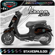 Vespa Sticker Striping Vespa Sprint Stiker Motor VESPA SPRINT List Variasi Hologram AR 01