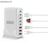 SEHTH 600W GAN Gallium Nitride USB TypeC Multi-port Desktop Travel Charger Fast Charger For Laptop T