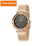 ROSCANI ROSWES06463 Diamond Cut Crystal Stainless Rose Gold Strap Analog Women Watch