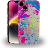 DAIZAG Compatible with iPhone 15 Case,Neon Bubbles 3D Pattern Design,Slim Protective Shockproof Case