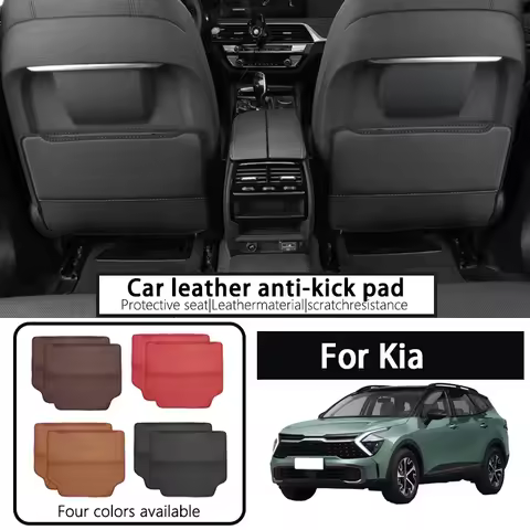 Suitable for Kia EV3/EV4/EV5/EV6/EV9/K3/K4/K5 car seat kick protection mats for rear passengers.