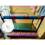 double deck with pullout bed set with 3pcs regular foam mattress space saver ( single size )