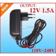 DC 12v 1.5A Adapter in: 220V AC Power Supply 2.1x5.5mm LEDCCTV Adapter