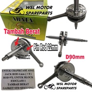 NEW ARATA EX5 DREAM CLASS CRANKSHAFT JET 4MM + 8MM 94L 97L DIAMETER 90MM