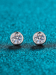 KAFANDENG | Cultivated Diamond Solitaire Earrings PT950 Platinum