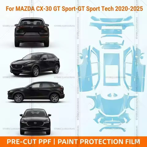 Pre-Cut Paint Protection Film PPF Transparent Bumper Protector Clear Car Film For Mazda CX-30 GT Spo