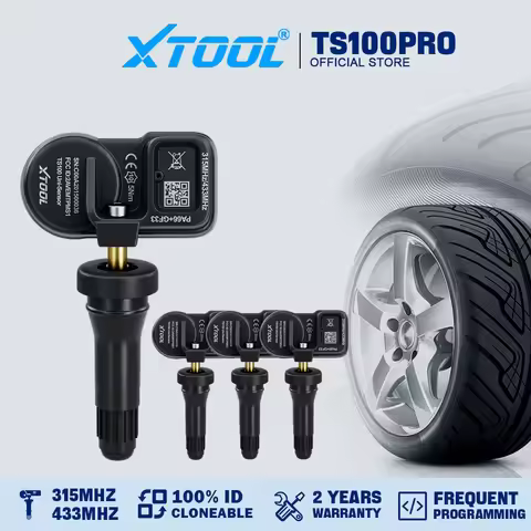 XTOOL TS100PRO Sensor Rubber Version 433MHz 315MHz Tire Repair Tool TPMS Scanner Pressure Monitor Te