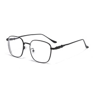 Kacamata Photochromic Anti Radiasi Logam Kotak Fashion Gaya Wanita