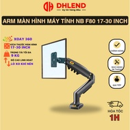 NB F80 17-30 inch desk-mounted computer monitor Arm, dark gray