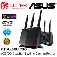ASUS RT-AX86U PRO AX5700 DUAL BAND WIFI 6 GAMING ROUTER WITH 2.5G PORT, GAMING PORT, MOBILE GAME MOD