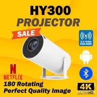 HY300 Portable Projector | 720P HD, 150" Display, HDMI/USB/VGA Home Theater, 720P HD, LED Light