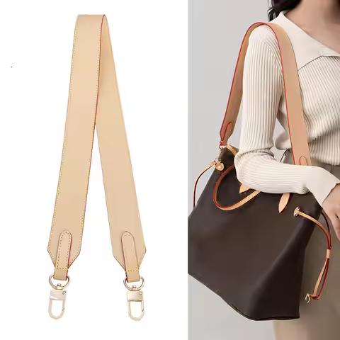 Bag Leather Strap for LV Speedy Neverfull Alma Keepall Shoulder Straps Crossbody Long Bags Belt Acce