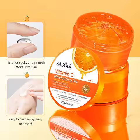 SADOER Vitamin C Moisturizing Aloe Vera Gel Facial Creams Skin Anti Wrinkle Nourishing Hydrating Fac