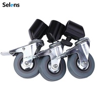 Selens 3pcs Heavy Duty Universal Caster Wheels For Light Stand Photography Studio Boom