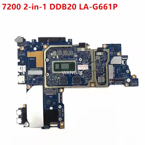 DDB20 LA-G661P CN-0692DM 0692DM For Dell Latitude 7200 2-in-1 Laptop Motherboard 0XFWFG 0K1R84 0TJFG