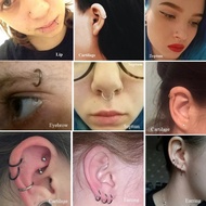 Single G23 Titanium Alloy Opening Closing Ring Nose Ring 14G/16G