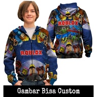 Roblox 03 Fullprint Children's Zipper Hoodie Jacket