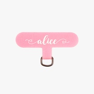 Dearcase Mobile Phone Lanyard Clip Candy Powder Romantic Font|Customized Text Gasket Universal Anti-