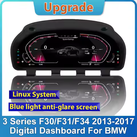 New Car LCD Digital Cluster For BMW 3 Series F30 F31 F34 F35 13-17 Virtual Cockpit SpeedMeter Dash S
