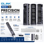 GLINK 78 in 1 Precision Electric Screwdriver Set Magnetic 72 Bits Rechargeable Repair Kit iPhone Lap