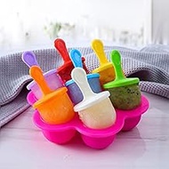 Ice Cream Ice Pops Mold Portable Food Grade Popsicle Mould Ball Maker Baby DIY Food Supplement Tools Fruit Shake Accessories