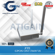 ONT ZTE F609 V8 Gpon Lengkap Adaptor + Dus New ( POSTEL Resmi )