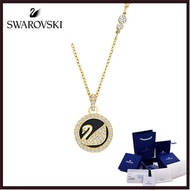 Swarovski Official Store LEATHER SWAN Silver Necklace Crystal Necklace Bracelet Moissanite Necklace 