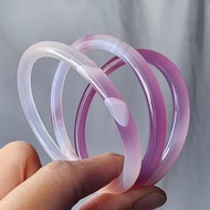 冰種 粉玉瓍 富貴 叮噹鐲 玉振金聲 3只一組 手鐲 18.2cm 禮物