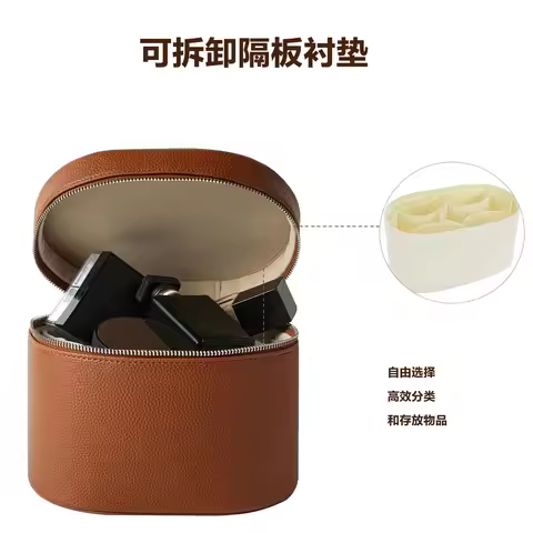 Cosmetic Brush Portable Cosmetic Bag Light Luxury Large Capacity Double Zipper Waterproof Cosmetic B