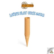 Star cone waffle SUGAR CONE  MIDDLE CONE WAFFLE diameter 35cm 1 pack isi 10 pcs