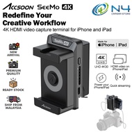 Accsoon SeeMo 4K / Accsoon SeeMo Monitor Converter HDMI to IOS Video Capture Adapter Turn iPhone iPa
