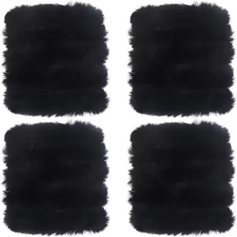 4Pcs Black Pipe Cleaners Craft 2cm Super Chenille Stems Extra Thick Jumbo Craft Supplies for Beginne