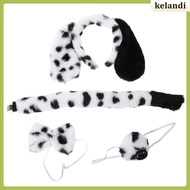 1 Set Dalmatian Costume Set: Puppy Dog Ears Headband Kit - Include Dalmatian Ears Headband Tie Nose 