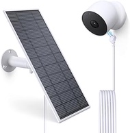Solar Panel for Google Nest Camera, Compatible with Google Nest Cam Outdoor or Indoor, Battery - 5W Solar Power with 13.1Ft Fast Charging Cable, IP65 Waterproof - Made for Google Nest