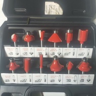 MATA 12 pcs Router bit Router bit Wood profile rotter trimer bit Wood profile