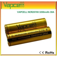 (READY STOCK) ORIGINAL VAPCELL BATTERY 20700 GOLD (1 PCS)