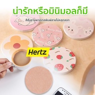 Hertz Cafe Stone Coasters Made From Diatomaceous Clay Absorbs Water Quickly And Dries
